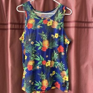 ESC Pineapple/Floral tank top